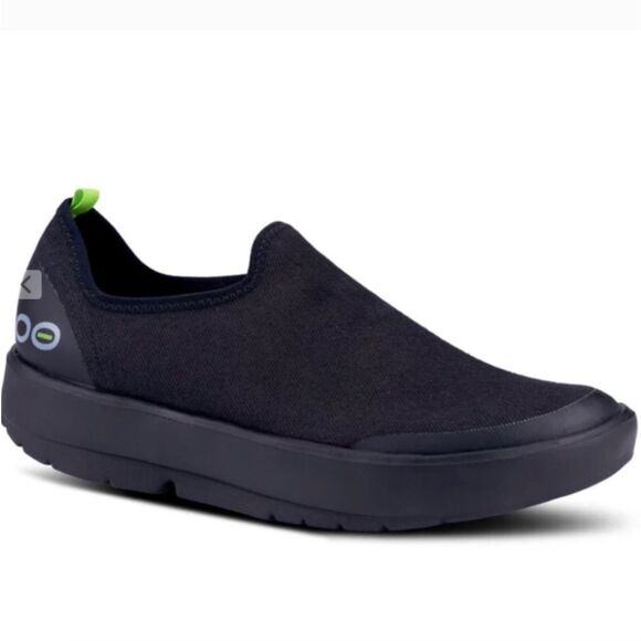OOFOS OOMG EEZE Black Slip-On Recovery Shoes Sz 12 - Picture 1 of 10
